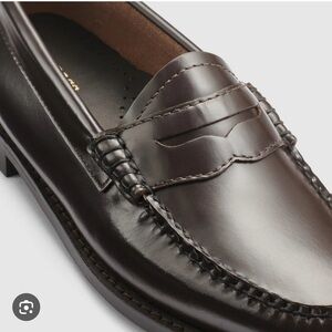 GH Bass Dark Brown Leather Loafers (Whitney Weejuns) 7.5